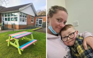 Specially-made benches honour memory of boy ‘who loved to make people feel better’