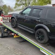 One of the 'high value' cars police seized