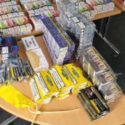 The illegal vapes and cigarettes were seized from just three shops
