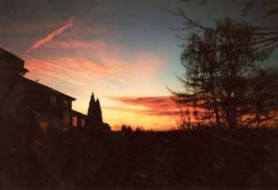 This picture of a dramatic sunset was taken by David Franklin, of Boonfields, Bromley Cross.
He captured the scene of the sky and silhouetted roofs and trees from his back garden.