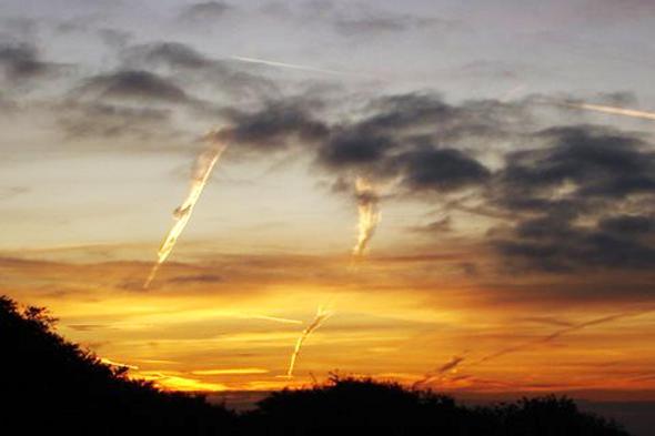 This picture is of an unusual sky formation in the early morning.
It was taken from Walker Fold Road, Bolton, looking over to the town centre, by Paul Fletcher who lives in Heaton, Bolton.