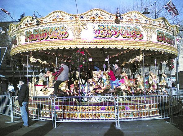 This old-fashioned Victorian-style carousel has toured the UK and is now making its very first appearance in the North West. The ride was part of Bolton Council’s festive programme. Picture by Anthony Boddy.