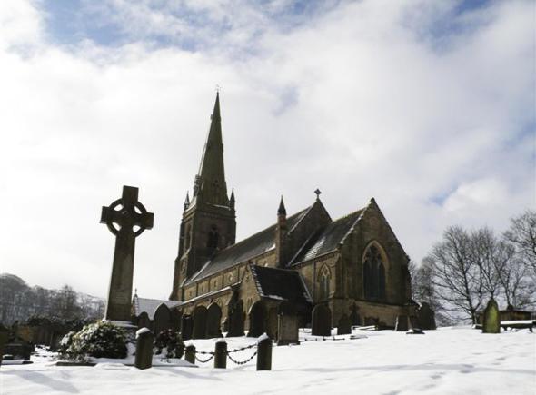 This picture is an atmospheric shot of St Peters Church, Belmont, after the snow last Sunday morning.
The photograph by Alex Brodie, of Bolton, shows off the fine architecture of the church.