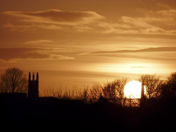 This atmospheric picture of Bolton Parish Church, Churchgate, silhouetted against the evening sky, was taken by Peter Hunter of Breightmet, Bolton who snapped the sunset from Tonge Fold, Breightmet.