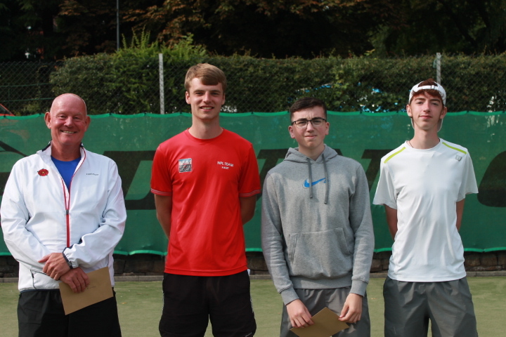 Martin Bromley and Will Hart (winners), Greg Collins and Ian Axford (runners up)