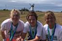 ) Jen Forkin, Sharon Drew and Shirley Robinson after the Lytham half marathon