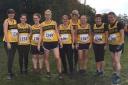 TEAM EFFORT: Radcliffe's women at at the cross-country