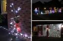 Gary May and Helen Byrne's Christmas and World Cup display