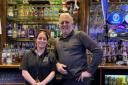 Manager Steve Hoyle and bar tender Kelly Carr