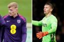 Jarrad Branthwaite, left, and Dean Henderson, right, are hoping for England call-ups