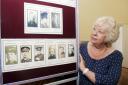 Pam Clarke, president of Westhoughton Local History Group, with part of the display