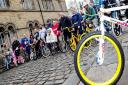RIDE: Classic BMX enthusiasts line up for their ride through Bury and Radcliffe