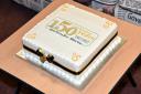 The cake Greenhalgh's bakey made for Bolton News' 150th anniversary.