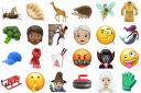 New Apple emoji characters — which include gender-neutral faces and an orange heart — as part of the technology giant's latest software update