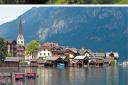 TOP: Lake Attersee  with the Hoehlengebirge mountains in the background. MIDDLE: Hallstatt nestling on the shores of Hallstatter See. BOTTOM: The Mirabell Gardens and palace in Salzberg