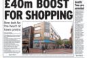 Front page of Bolton Evening News: New look for the heart of town centre 