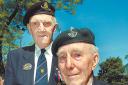 NOSTALGIC RETURN: Stanley Dickinson, left, and James Ratcliffe, of the Bolton branch of the Normandy Veterans Association