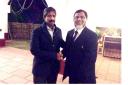 MEETING: Salim Mulla with Venkatesh Rao at a party hosted by the Venky’s at Venkatesh Farm