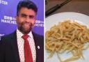 Mak Patel and his delicious rustic pasta dish