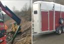 The stolen horse box was discovered