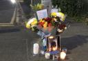 Tributes at the junction of Lower Seedley Road and Langworthy Road