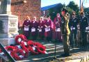 Lee at a previous Remembrance service
