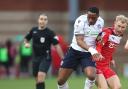 Bolton Wanderers' Victor Adeboyejo and Leyton Orient's Jordan Brown