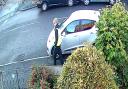 Mark Bailey could be seen keying the car on CCTV