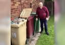 Paul Crowther with his bins