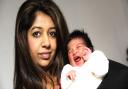 Zeenat Patel with baby Liyana who is now doing well
