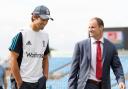 ALLIES: Alastair Cook, left, with former captain Andrew Strauss