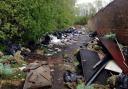 DISGRACE: Rubbish in Aqueduct Road close to Raikes Lane tip