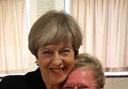 Nora Howcroft with Theresa May.