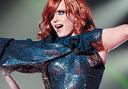 spectacular: Ana Matronic in full flow with the Scissor Sisters in Manchester