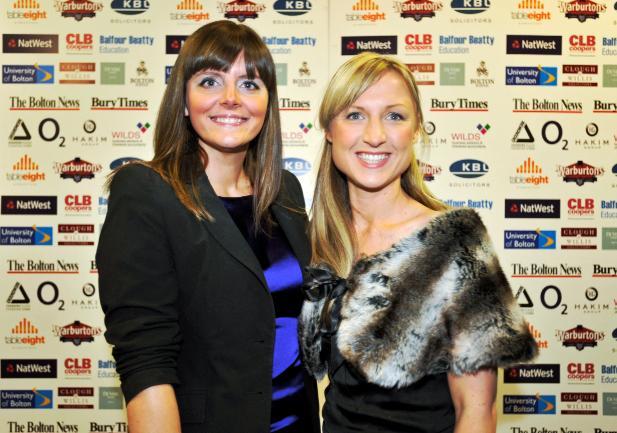 FROM OUR SPONSORS: Jane Sutton and Jessica Bowker, from Warburtons, who sponsored the Family Business of the Year award