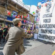 The World Black Pudding Lobbing Championships last year. Picture: Phil Taylor