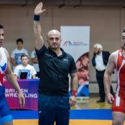 SILVER LINING: Mostaffa Fatahiniya finished second in his weight class at the British Wrestling Senior Championships