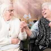 Patricia Simons and Janet Tait agree laughter is the best medicine.