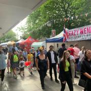 The town centre was packed with people ready for the first of events, food and drink