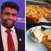 Mak Patel and his delicious apple tart