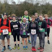 RUNNING UP THE HILL: Lostock runners who took part in the infamous Tour of Pendle fell race