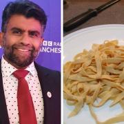 Mak Patel and his delicious rustic pasta dish