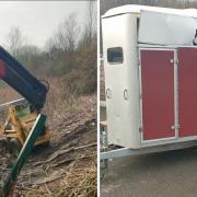 The stolen horse box was discovered