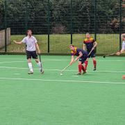 ACTION: Bolton Hockey Club's men's firsts in action against Macclesfield