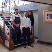 Head chef Keaton McClure, general manager Dave Longcake and wedding and events manager Rochelle Jeffrey at the Georgian House hotel