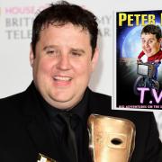 Peter Kay and his new book cover