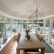 The dining room and conservatory are great for the future buyer to entertain and, right, super outside space