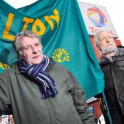 Bolton Green Party press officer Alan Johnson, pictured here with Trevor Bonfield in 2014