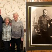 A family are wondering about a medal awarded to their grandfather