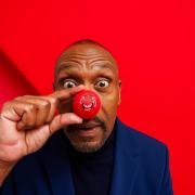Undated handout photo issued by Comic Relief of comedian and actor, Sir Lenny Henry, who is supporting Red Nose Day 2024 by wearing one of the new Red Noses. Plastic free, recyclable and plant-based, the Noses are available from Amazon, the official home